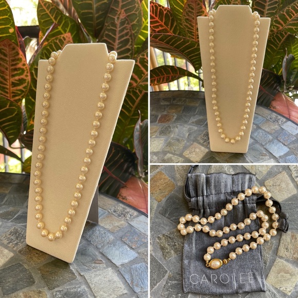 VTG Carolee 14K Gold plated pearl necklace - Picture 10 of 12